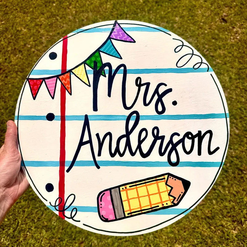Custom Teacher Door Hanger